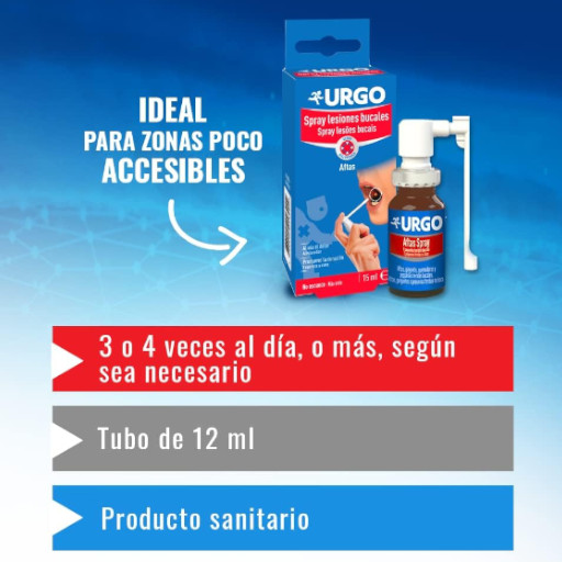 Urgo Aftas Spray Lesiones Bucales 15ml Farmalou