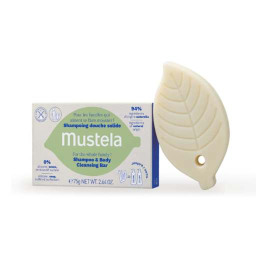 Mustela champú sólido cabello y cuerpo