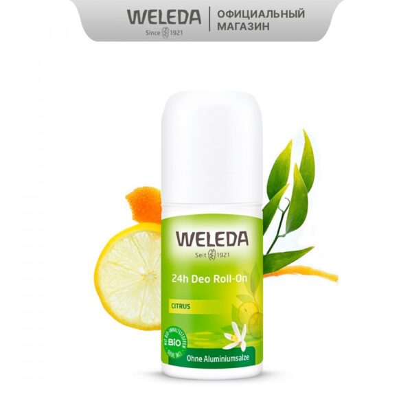 Weleda desodorante citrus para mujeres y hombres Desodorante roll on de 50 ml 6635 pulverizador corporal