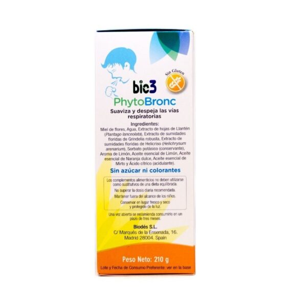 bie3 phytobronc jarabe para ninos 210g 1