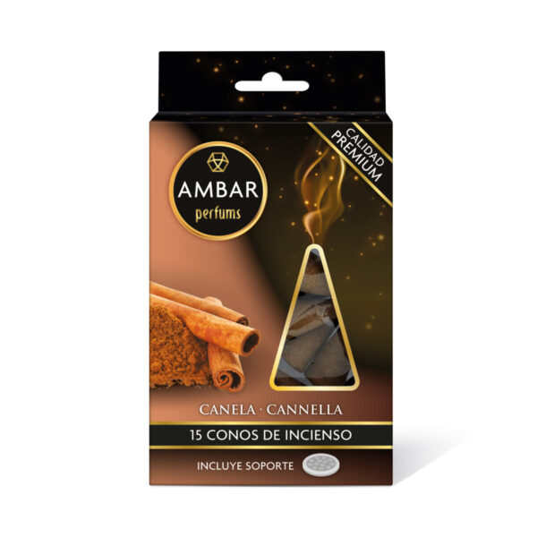 AMBAR PERFUMS INCIENSO CONOS CANELA